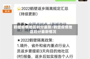 鹤壁疫情地区划分最新/鹤壁疫情地区划分最新情况