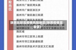 陕西比较高疫情风险地区(陕西疫情高发区)