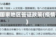 疫情各国家地区签证政策(疫情 签证)