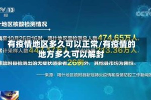 有疫情地区多久可以正常/有疫情的地方多久可以解封