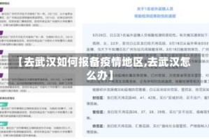 【去武汉如何报备疫情地区,去武汉怎么办】