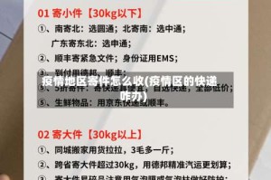 疫情地区寄件怎么收(疫情区的快递咋办)