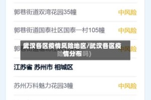 武汉各区疫情风险地区/武汉各区疫情分布