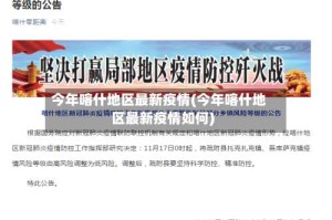 今年喀什地区最新疫情(今年喀什地区最新疫情如何)