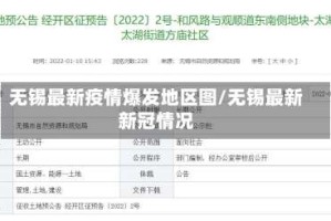 无锡最新疫情爆发地区图/无锡最新新冠情况