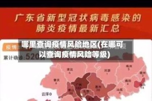 哪里查询疫情风险地区(在哪可以查询疫情风险等级)