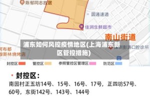 浦东如何风控疫情地区(上海浦东新区管控措施)
