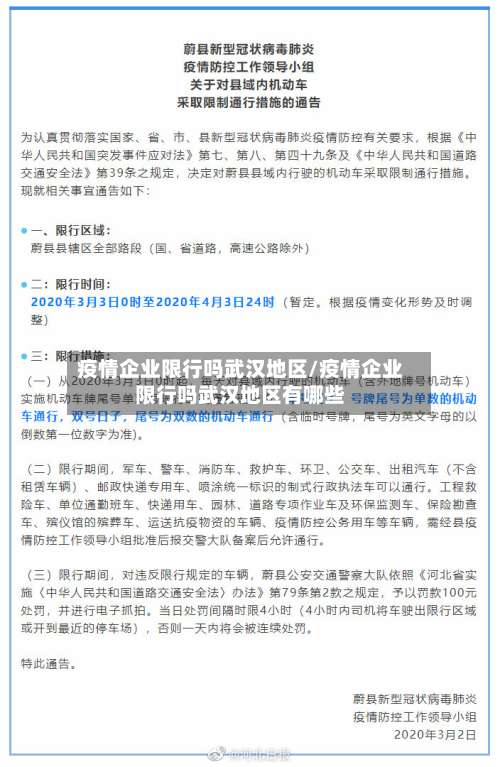 疫情企业限行吗武汉地区/疫情企业限行吗武汉地区有哪些-第3张图片