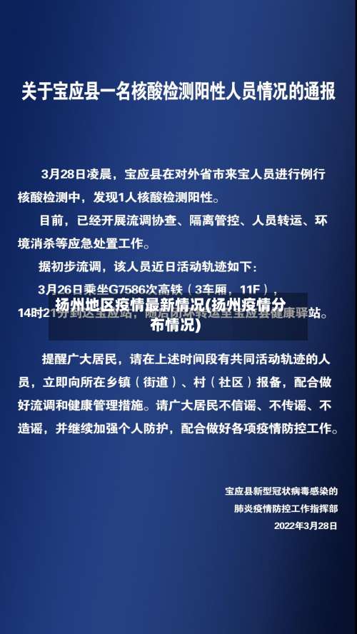 扬州地区疫情最新情况(扬州疫情分布情况)-第1张图片