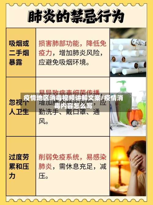 疫情地区消毒视频讲解文案/疫情消毒内容怎么写-第2张图片