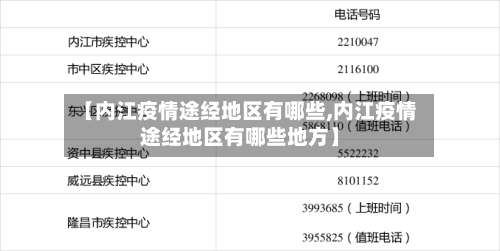【内江疫情途经地区有哪些,内江疫情途经地区有哪些地方】-第2张图片