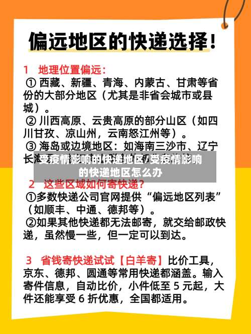 受疫情影响的快递地区/受疫情影响的快递地区怎么办-第1张图片