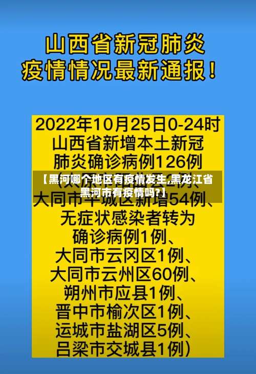 【黑河哪个地区有疫情发生,黑龙江省黑河市有疫情吗?】-第1张图片