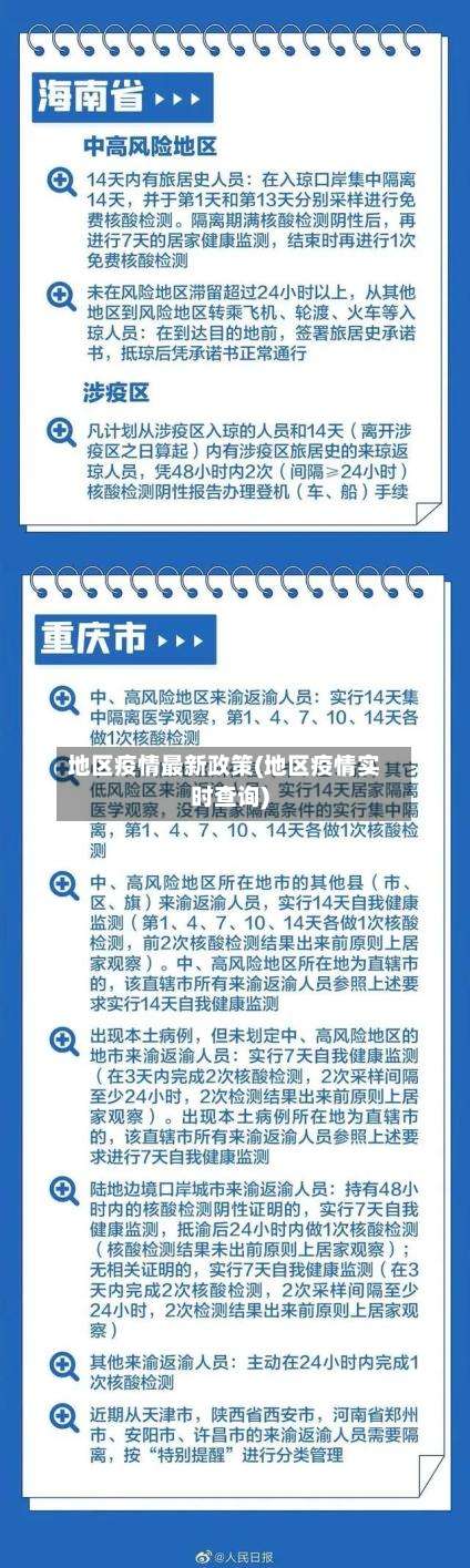 地区疫情最新政策(地区疫情实时查询)-第1张图片